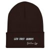 God First Always Embroidered Cuffed Beanie - Image 15