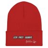 God First Always Embroidered Cuffed Beanie - Image 24