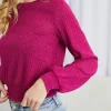 Gilli Full Size Tied Open Back Knit Top - Image 8
