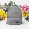 Smile Jesus Loves You Embroidered Beanie - Image 11