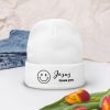 Smile Jesus Loves You Embroidered Beanie - Image 13