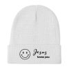 Smile Jesus Loves You Embroidered Beanie - Image 16