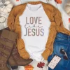 Love Like Jesus Leopard Graphic T Shirt IN123 - Image 3