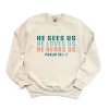 He Sees Us Colorful Words Sweatshirt - Image 2