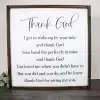 Thank God Wall Decor