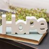 Wooden "Faith" "Hope" & "Love" Block Set - Cream - Image 3