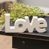 Wooden "Faith" "Hope" & "Love" Block Set - Cream - Image 4