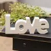 Wooden "Faith" "Hope" & "Love" Block Set - Cream - Image 4