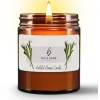 Faithful Flames Natural Wax Candle in Amber Jar (9oz) - Image 2