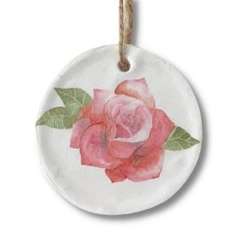 Rose Blooming ornament front view