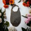 Handmade Blue Crochet Market Shoulder Bag - Image 2