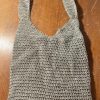 Handmade Tan Crochet Market Shoulder Bag - Image 5