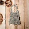 Handmade Tan Crochet Market Shoulder Bag - Image 2