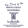 Bold & Brave Reversible Christian Pendant in Sterling Silver - Image 5