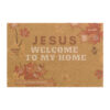 Jesus Welcome To My Home Coir Mat - Image 2