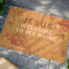 Jesus Welcome To My Home Coir Mat - Image 4