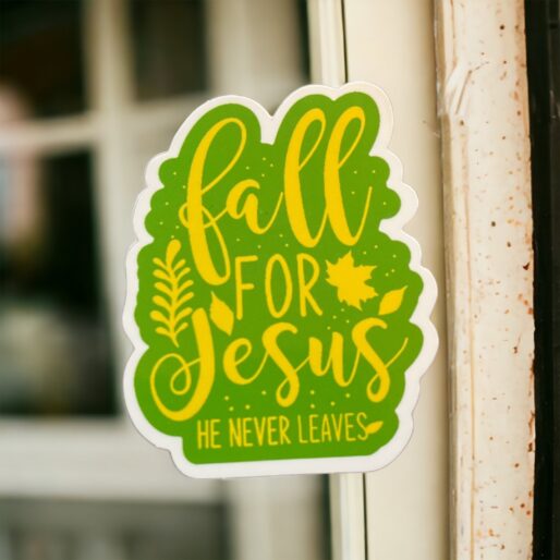 Fall For Jesus Christian Stickers