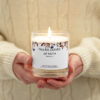 Falling Leaves of Faith Christian Candle - Image 2