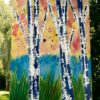 Autumn Birch Watercolor Painting - Image 2