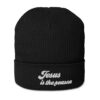 Jesus is the Reason Organic Ribbed Beanie - Image 15