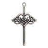 Infinite Love Cross Christian Pendant in Sterling Silver - Image 2