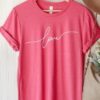 Love in Cursive Script Valentines PLUS Graphic Tee