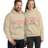 LOVED by Jesus Unisex Hoodie - Image 2