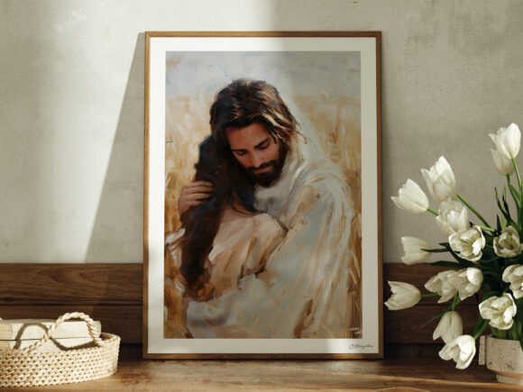 Healing Embrace | Christian Digital Art Print