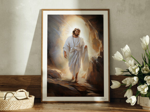 He is Risen | Christian Fine Art Print | Easter Home Decor