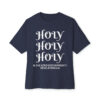 Holy Holy Holy Unisex Oversized Boxy Tee - Image 50