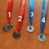 Pebble bookmark with colorful silk satin ribbon - Image 8