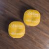 Psalm 34:4 Tufted Round Floor Pillow (Yellow) - Image 7