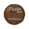 Psalm 34:4 Tufted Round Floor Pillow