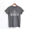 He Is Risen Cross In Sun Ray Garment Dyed Tee