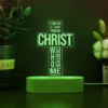 Personalized Name (optional) I Can Do All Things In Christ Christian Bible Verse Religious Multi-Color Night Light - Image 5