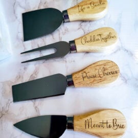 Funny Cheese Knives with Sayings