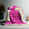 Personalized Name Christian Bible Religious Thick and Fluffy Sherpa Blanket - Image 2