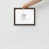 Jesus Minimilistic Framed Canvas Art
