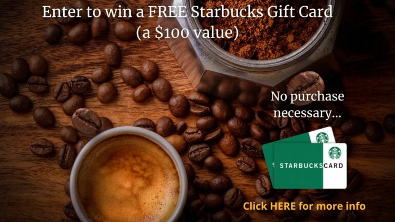 Starbucks gift card giveaway