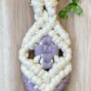 Handmde Boho Macrame Cross Swivel Hook Claw Clasp Keychain - Image 2