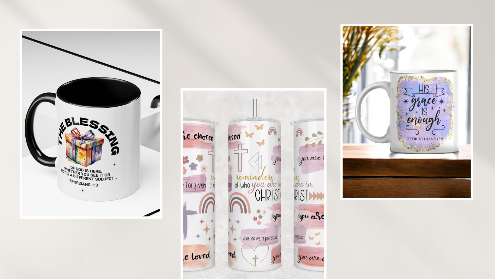 Discover Faith-Inspired Mugs and Tumblers from Our Christian Vendors