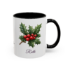 December Holly Birth Month Flower Mug Personalized With Any Name - Image 3