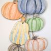 Colorful Fall Pumpkin Ornament Set for Home Decorating