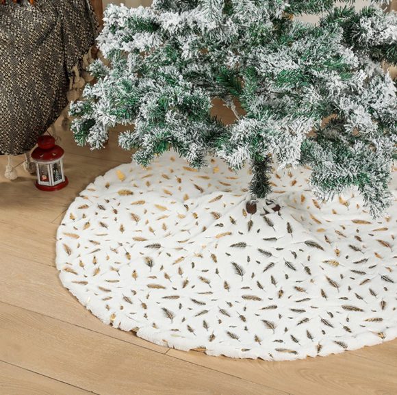 Feather Christmas Tree Skirt