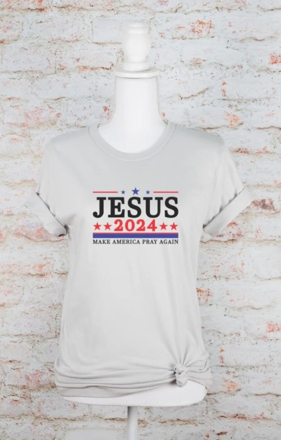 Jesus 2024 Make America Pray Softstyle Graphic