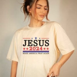 Jesus 2024 Make America Pray Softstyle Graphic