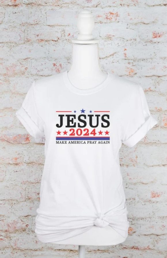 Jesus 2024 Make America Pray Softstyle Graphic