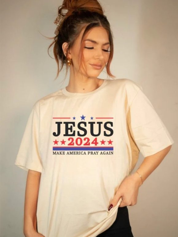 Jesus 2024 Make America Pray Softstyle Graphic