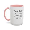 Dear Pastor, Thank you Tea and Coffee Mug - Image 45