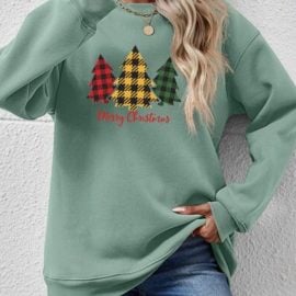 MERRY CHRISTMAS Dropped Shoulder Sweatshirt